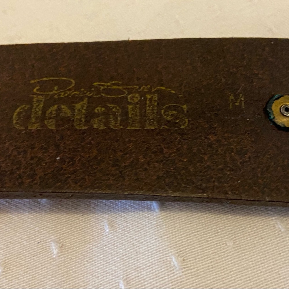 Vintage Patricia Green Brown Leather with Silver Conchos. - Picture 6 of 6
